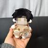 [Cloth Only] 16cm Plush Doll Clothes Set, Circle Smiling Face Shirt Overalls Series Set Dress Up.