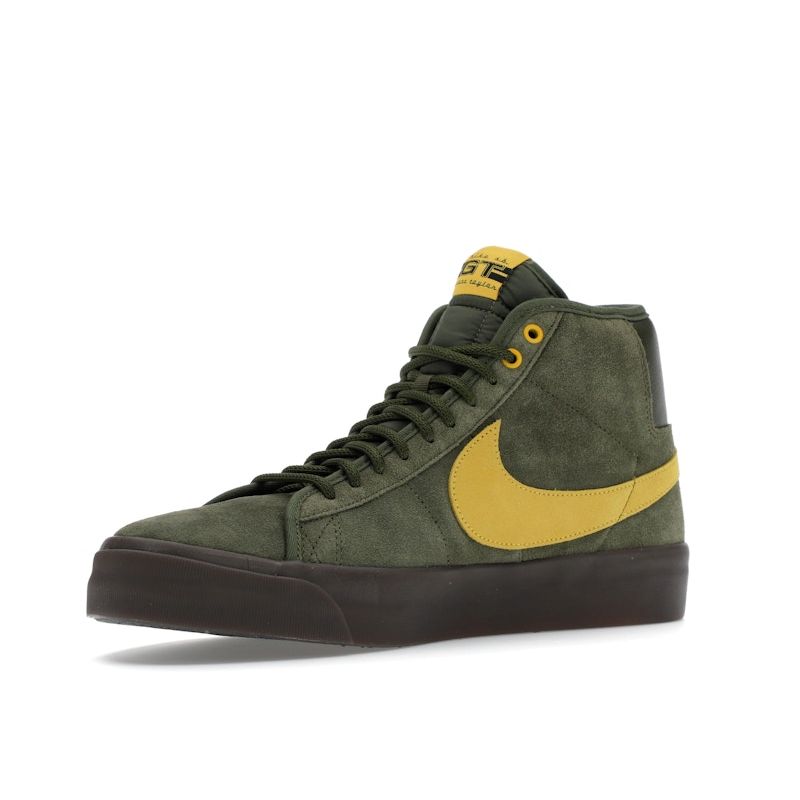 AntiHero X Nike Zoom Blazer Mid QS SB Rough Green Unisex Sneakers Amarillo HM5838-300