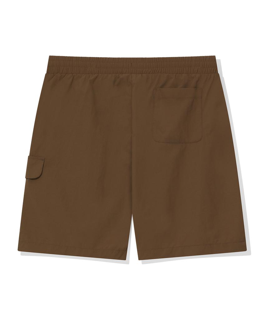 BEENTRILL Essentials Women'S Small Logo Woven Cargo Shorts (Brown)