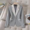 Busalong Women's Long-Sleeve Professional Suit Jacket 8302