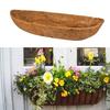 Yousheng Trough Coco Liners for Planters Hanging Basket Coconut Fiber Liner Flower Basket Liner for Wall Planters Window Boxes Balcony