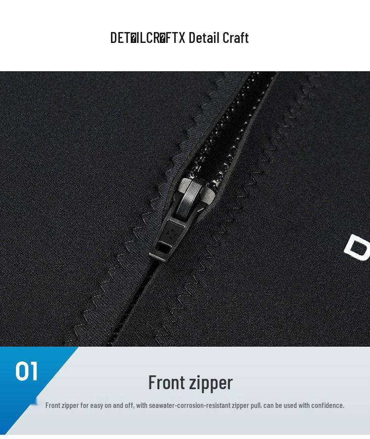 Мужской цельный гидрокостюм с длинными рукавами толщиной 1,5 мм для дайвинга, сноркелинга и серфинга - защита от солнца из лайкры.