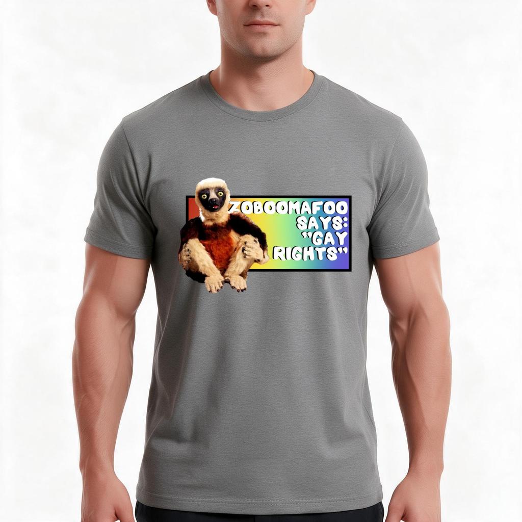 Zoboomafoo Says Gay Rights Tshirt Summer Casual Cotton Tee Oversized Streetwear Tops Vintage Graphic Print Unisex Unisex Unisex