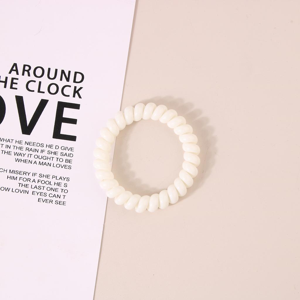 Простая резинка для волос для женщин с высокой эластичностью, прочная и не повреждающая резинка для волос для конского хвоста