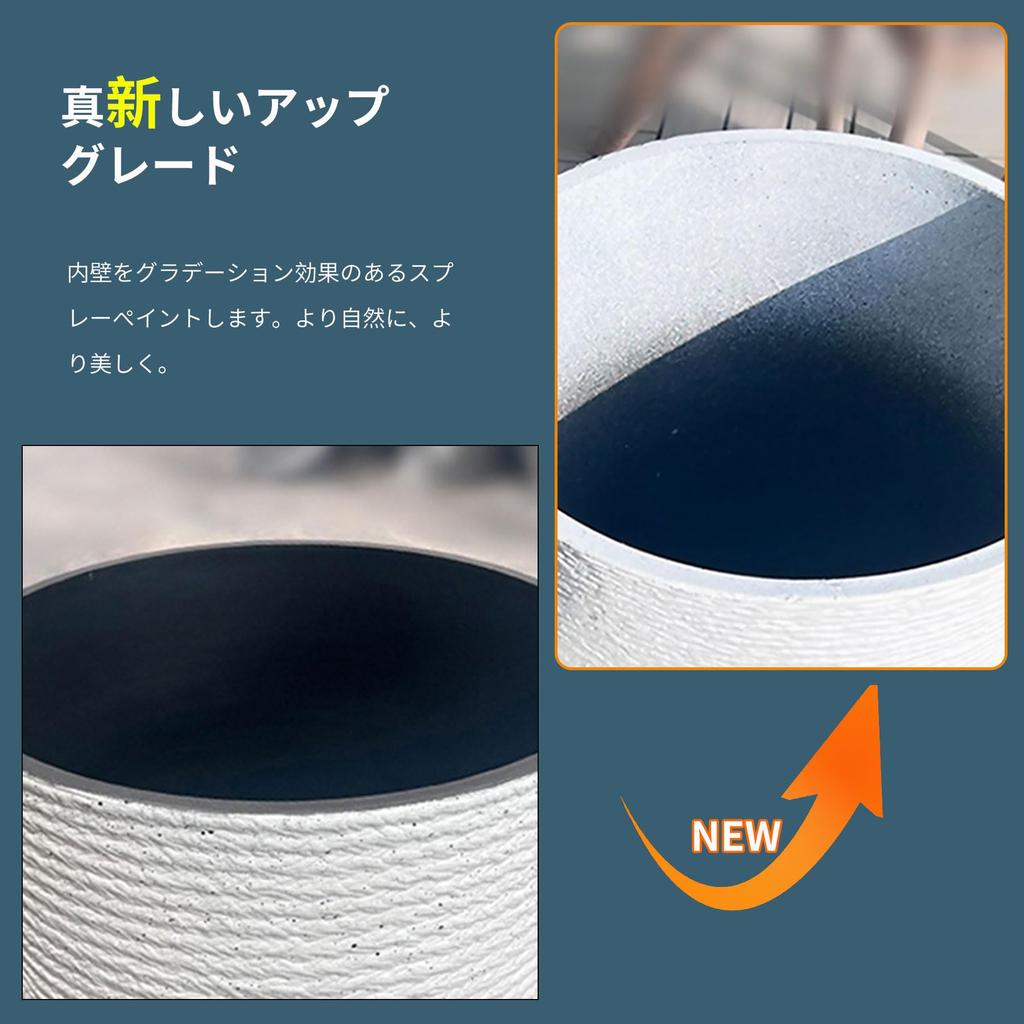 DADAGUAI Кашпо для комнатных растений со средним цветочным горшком Стильное с дренажем для помещений и улицы Круглое цветочное пластиковое блюдце, Размер, Утолщенное,