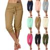 Pants For Women Casual Summer Drawstring Elastic Waist Pant With Pockets