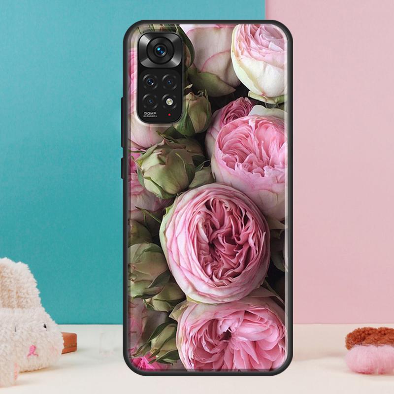 Пионы Красивый Цветочный Чехол Для Xiaomi Redmi Note 14 13 12 Pro 11 9 10 9S 10S 11S 12S Redmi 14C 13C 10C 12C Обложка