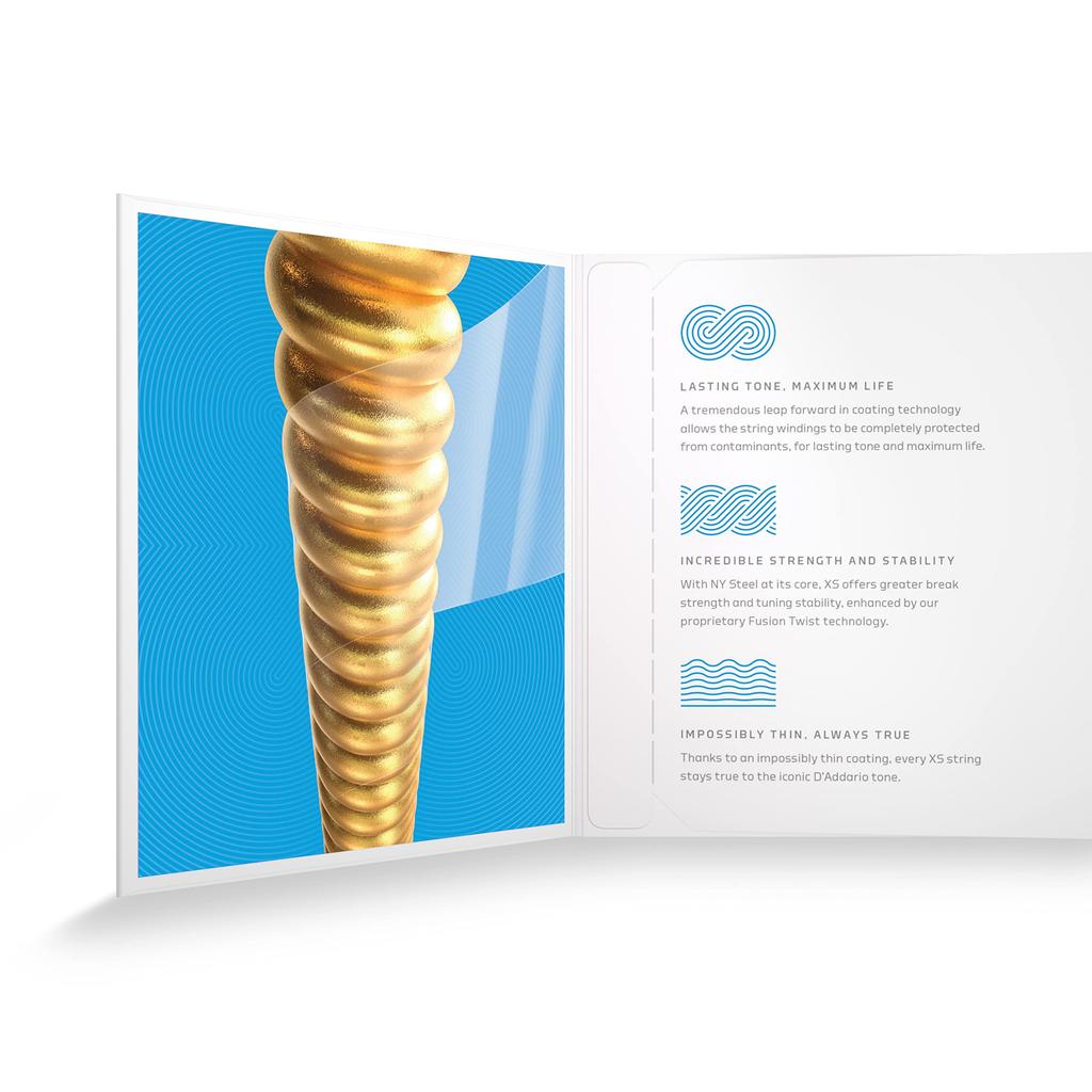 XS Акустическая гитара с покрытием Бронза XSABR1253 Струны D'Addario, 80/20 Легкие, .012-.053,