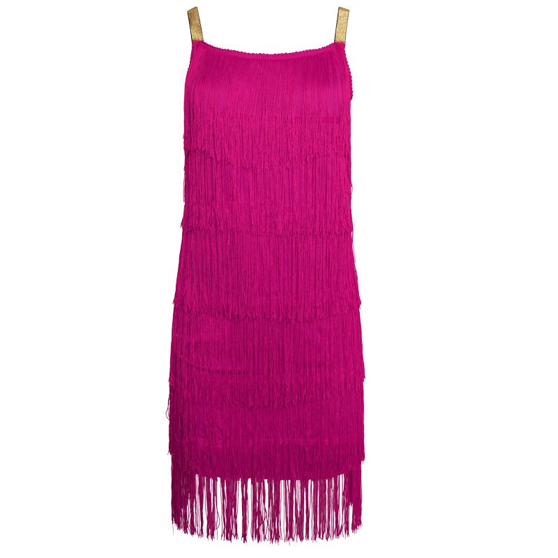 Women's 1920s Vintage Headband Dress Flapper Cocktail Great Gatsby Party Tassel Fringe