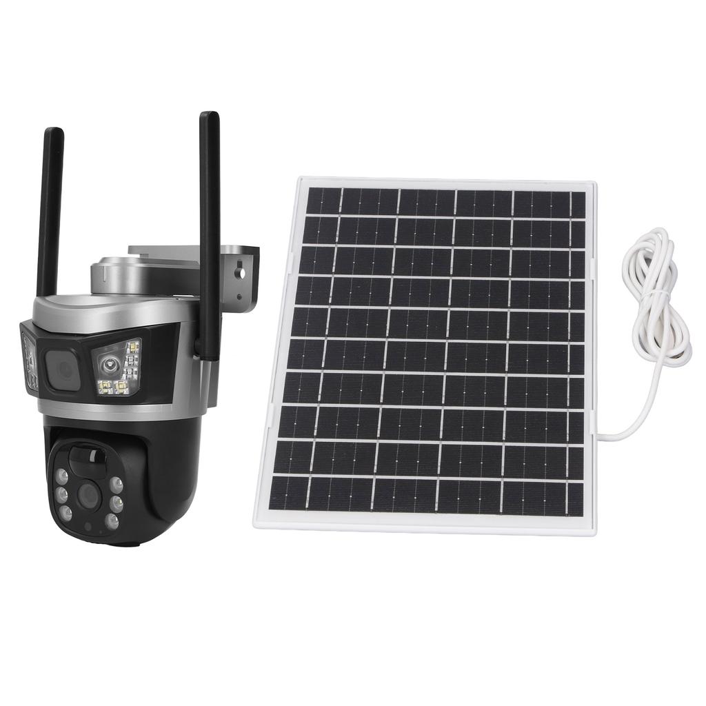 Solar Security Camera Wireless Outdoor System 4MP 3K HD 360 Degrees PTZ Smart Motion Tracking WiFi