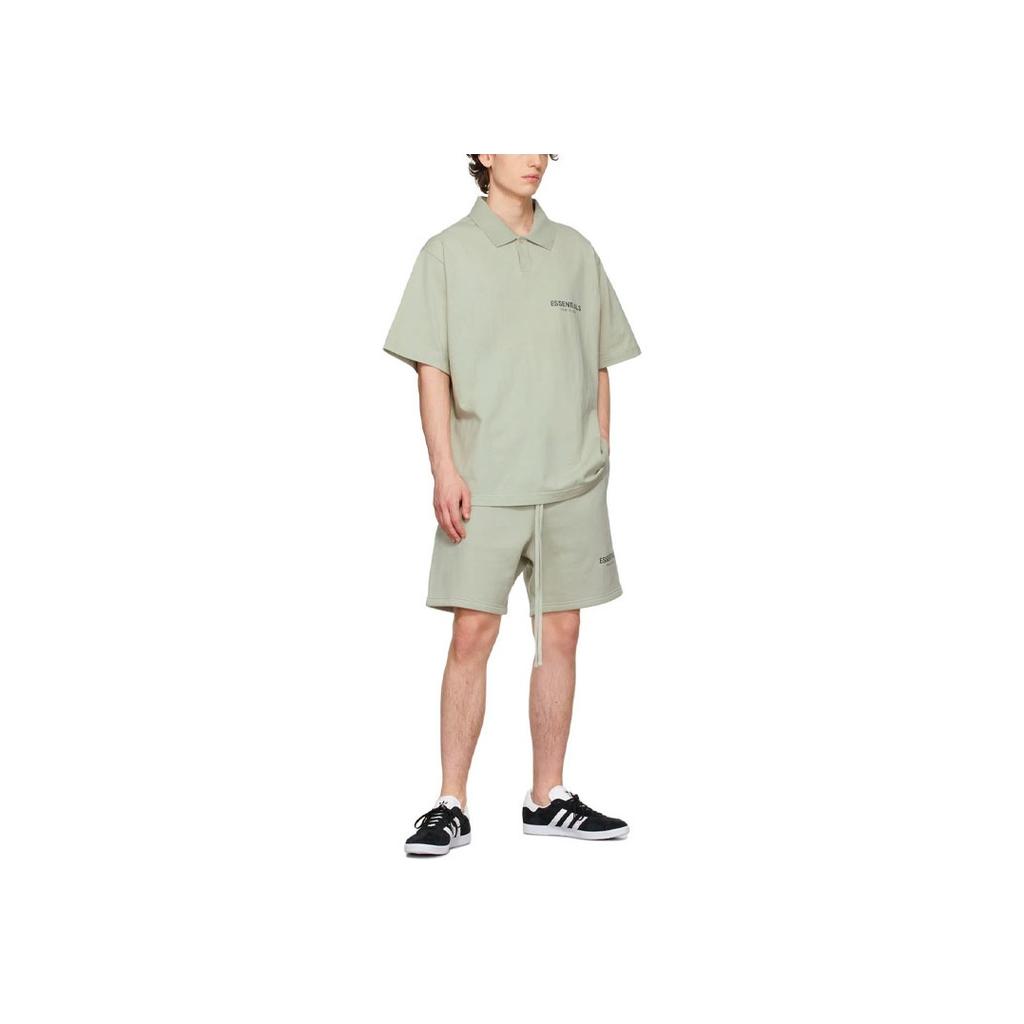 Fear of God Essentials Флисовые спортивные шорты унисекс Зеленые FOG-FW21-121