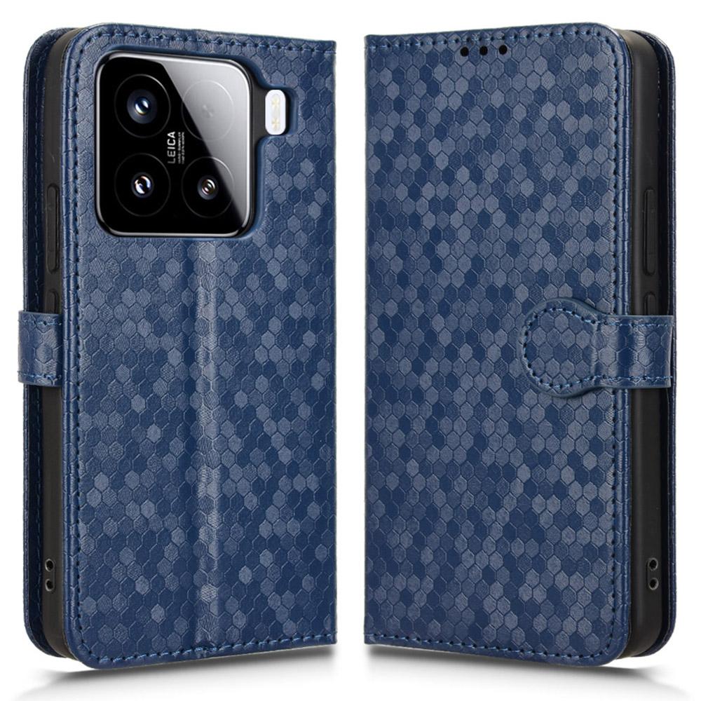 Для Xiaomi 15 Pro Wallet Case Dot Pattern Imprint PU Leather Phone Cover