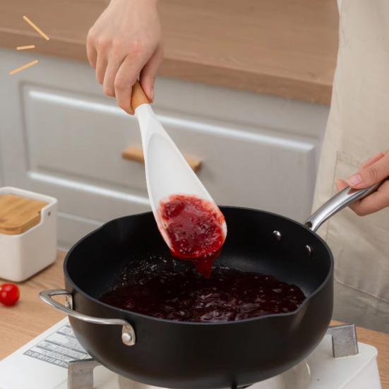 Силиконовая кулинарная ложка термостойкая антипригарная кухонная утварь 3 в 1 лопатка ложка перемешивание