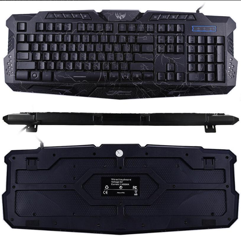 Cool M-200 English Pro Gaming Keyboard 3 режима подсветки Клавиатура с питанием от USB