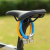 Bicycle Cable Ring Lock For Outdoor Cycing Anti-theft Zinc Alloy Lock Core Portable Security Cable Lock With 2 Key