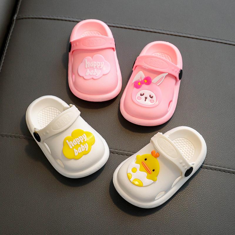 Children's Slippers Summer New Cute Cartoon Girl Baby Shoes Boys' Soft Sole Non Slip Home Bathroom Cool Slippers