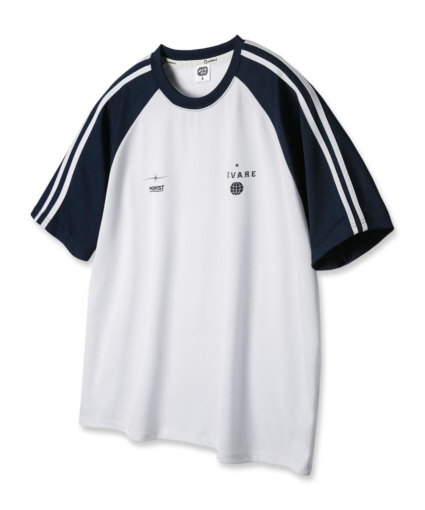 ALVINCLO [Mesh] Manifest Raglan Color Block Track Oversized Short Sleeve Tee Ast4804 (4 Colors)