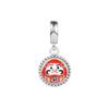 Fits Europe Bracelet 925 Sterling Silver Red Daruma Doll Dangle Charms Beads for Jewelry Making Women DIY Gift Kralen 2022 New