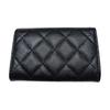 Chanel Classic Diamond Pattern Snap Closure Caviar Lambskin Card Holder Women accessories Black AP4093-B16988-94305