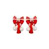 Plush Children Red Bow Hairpin Cat Ears Hanfu Hair Sticks All-match Ancient Style Hairpin  Girls