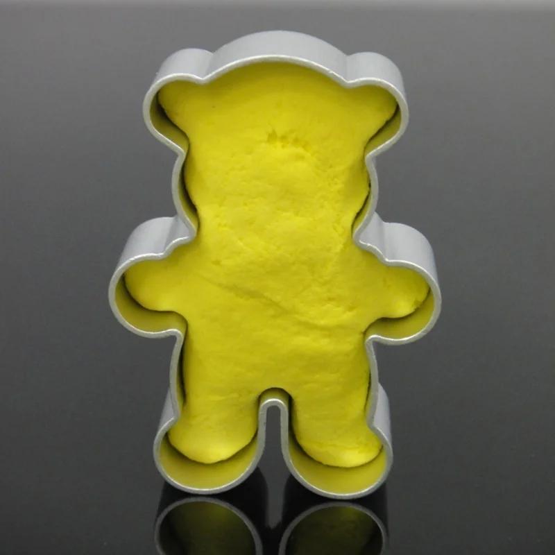 3 Pieces Metal Alloy Cake Cookie Bakeware Mould Fondant Cookie Cutters Biscuit Mold Kitchen Diy Little Bear