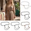 Fashionable Soft PU Leather Rope Belts Long Length Thin Waist Chain Adjustable Waist Belt Women Lady Girl