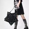 Dark Gothic Pentagram Shoulder Bag Unisex Punk Designer Casual Totes Women Retro Handbag Gifts Black