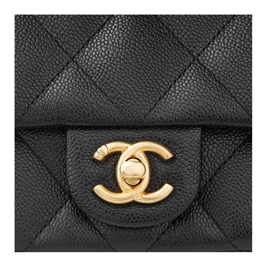 CHANEL Grained Pebbled Cowhide Flap Bag, Shoulder Bag, Crossbody Bag Medium Women's Black AS3829-B10277-94305