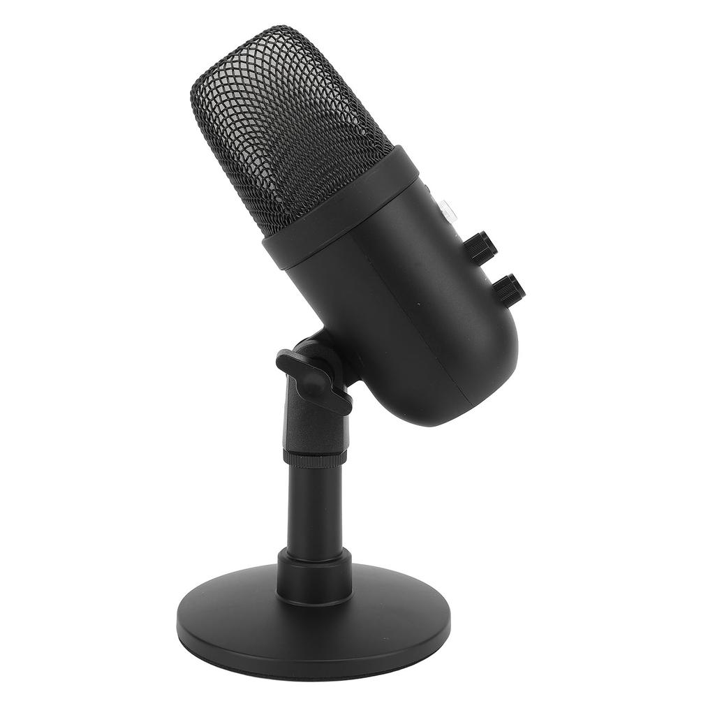 Игровой микрофон для подкастинга, потокового видео, USB-микрофон для ПК, конденсаторный микрофон с функцией быстрого отключения звука Light Shock