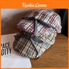 Кепка Уникальный Клетчатый Женский Модный Берет из Дышащей Ткани для Ежедневного Использования