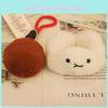 Cute Cha Siu Bao Plush Toy With Water Crystal Soft Material For Backpack Accessories And Gifts