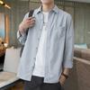 Новая модная мужская рубашка с длинными рукавами на весну и осень для молодых мужчин и студентов, корейская версия повседневной свободной одежды для мужчин