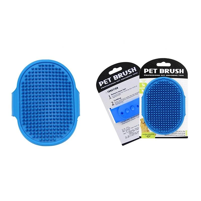 5 Color Soft Rubber Dog Brush Comb Cat Bath Glove Hair Grooming Combs Puppy Massage Brushes Silicone Pet Cleaning Supplies