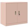 Storage Cabinet Pink 80 X 40 X 70 Cm Steel