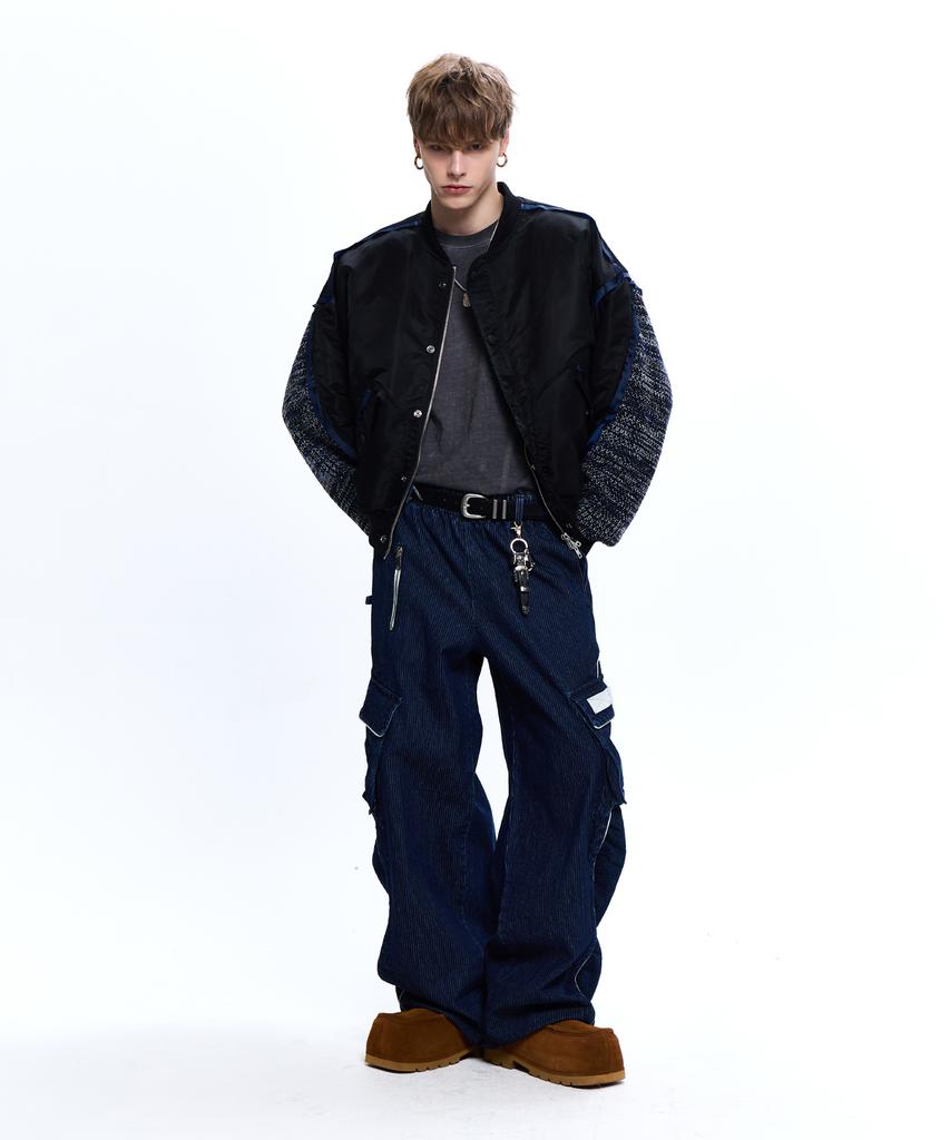Rssc Knit Mixed Ma-1 Jumper - Black