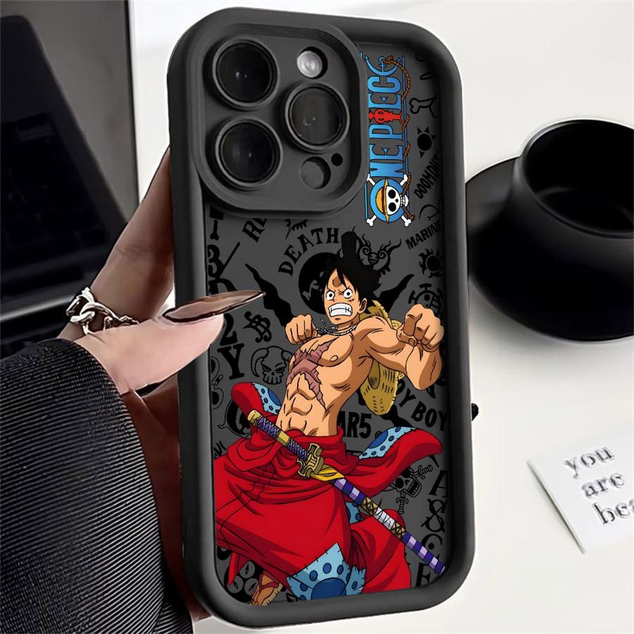 Anime One Pieces Luffys Zoro Phone Case for iPhone 17e 17 16e 16 15 14 13 12 11 Air Pro Max Mini XR XS Plus Soft TPU Back Cover