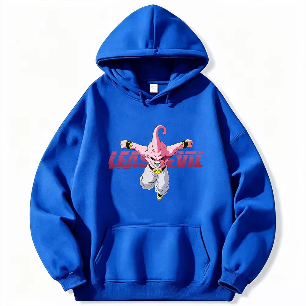 Dragon Ball Men's Hoodie Majin Buu Print High Quality Warm Anime Hoodie Autumn Winter Casual Men's Sweatshirt