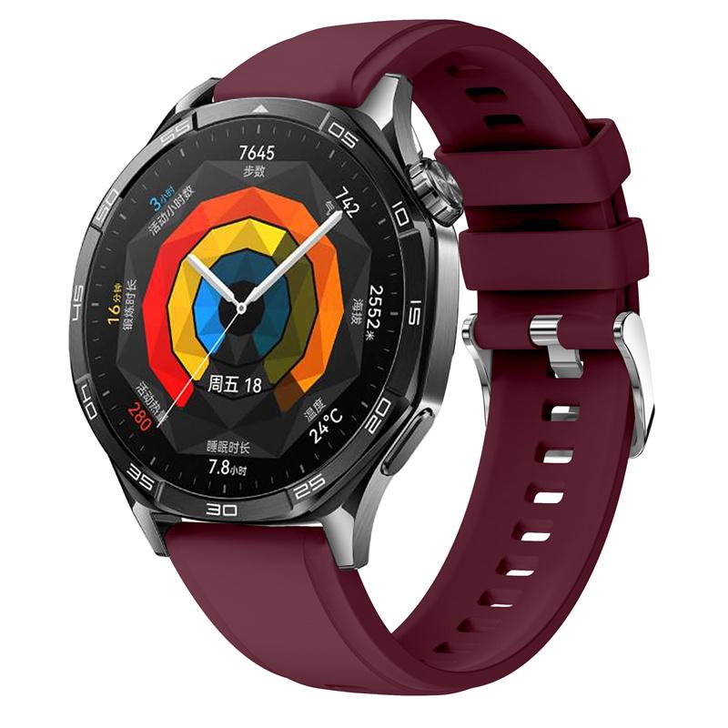 22 мм силиконовые ремешки для Huawei Watch GT5 46 ремешок для часов с пряжкой того же цвета ремешок для Huawei Watch GT5 Pro 46 мм