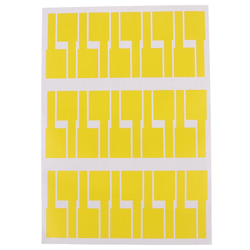 30 шт./лист самоклеящаяся наклейка на кабель водонепроницаемая идентификация красочные бирки