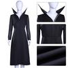 Wednesday Addams Halloween Stand Collar Long Dress Cosplay Costume for Anime Show