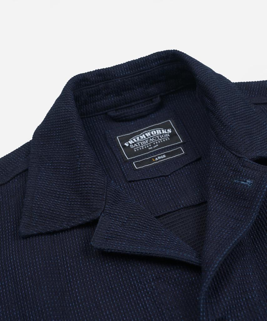 FRIZMWORKS Double Pocket Coverall Jacket _ Sashiko Indigo