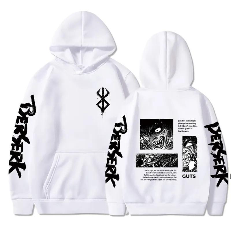 Anime Berserk Rage Anime Street Sweater, Street Tide Cotton Hooded Sweater