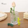 1 Pc/6 Pcs Plant Support Waterproof Plant Propagation Buddy Mini Man Plant Holder for Cut Flowers Sprouts Plant Nurturing