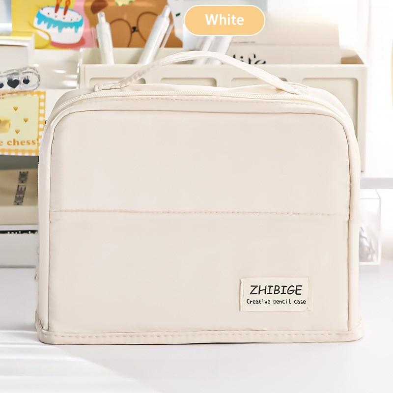Увеличенный 11-слойный карманный пенал для ручек, сумка для ручек, простой цветной дизайн, широкое отверстие, сумка для хранения канцелярских принадлежностей, для школы, путешествий