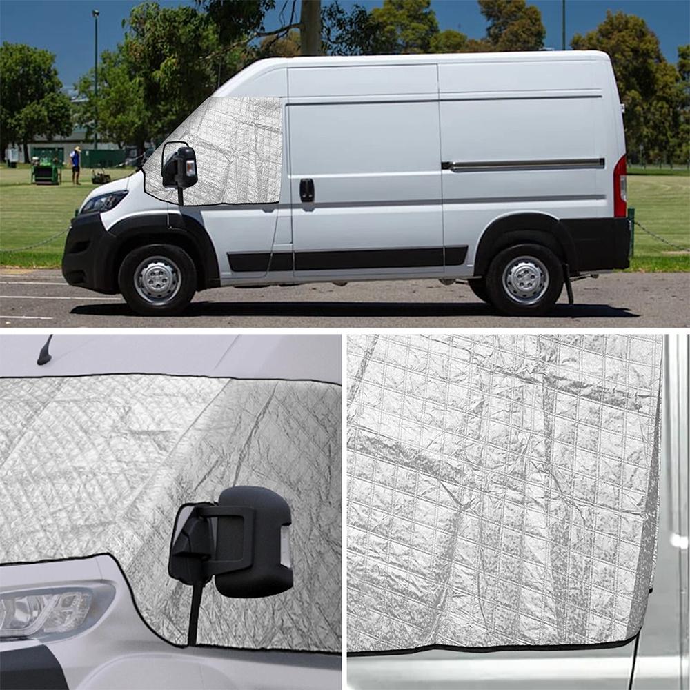 RV Windshield Cover For Fiat Ducato Peugeot Boxer Citroen Relay Durable Sunshade & Snow Protection Cover Easy Installation