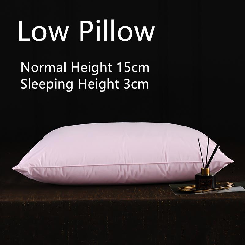 1шт гусиное перо и пух белые подушки вставки кровать сон 5 звезд отель коллекция подушки медленно отскакивают с 100% хлопковым чехлом