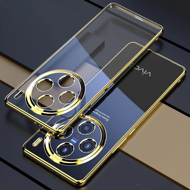 Для Vivo X200 Pro Чехол для телефона с гальваническим покрытием Для Vivo X 200 X200Pro Mini Lens All-inclusive Silicone Soft Shell Back Cover Cases