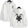 Autumn Winter Casual Sportswear Urban Fashion Hoodies Male Top Outwear 2025 Trendy Mens Hooded Sweatshirts Satan Pentagram Print