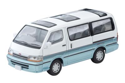 Tomica Limited Vintage Neo 164 LV-N208d Toyota Hiace Wagon Super Custom WhiteLight Blue 90 Year Готовый продукт