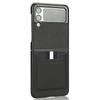 Тонкий кожаный чехол для телефона без отпечатков пальцев для Samsung Galaxy Z Flip 4 5g Flip3 Flip4 Flip 3 Zflip4 с карманом для карт, матовые чехлы
